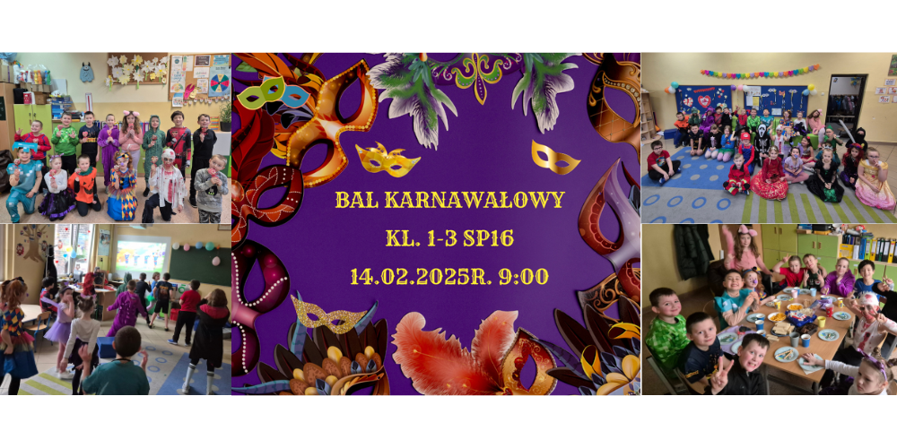 Bal karnawałowy i Walentynki klas 1-3
