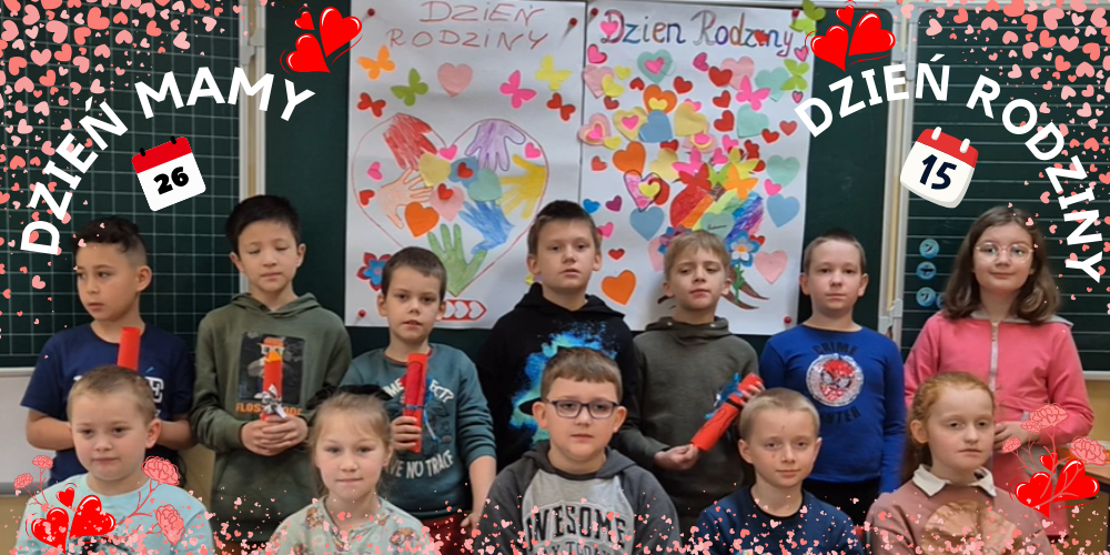 Niespodzianka od klasy 2a z okazji Dnia Rodzin i Dnia Mamy