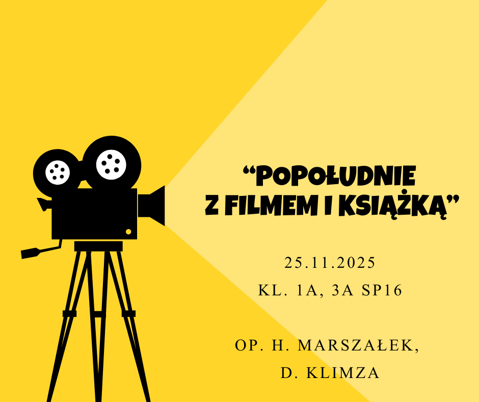 „Popołudnie z filmem i książką” 25 listopada