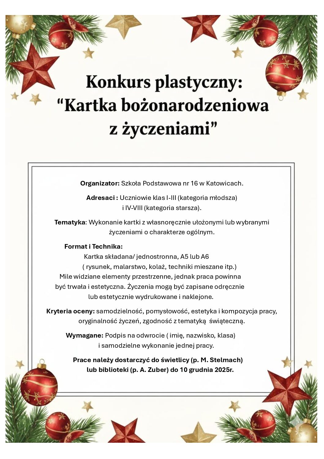 Zapraszamy na konkurs