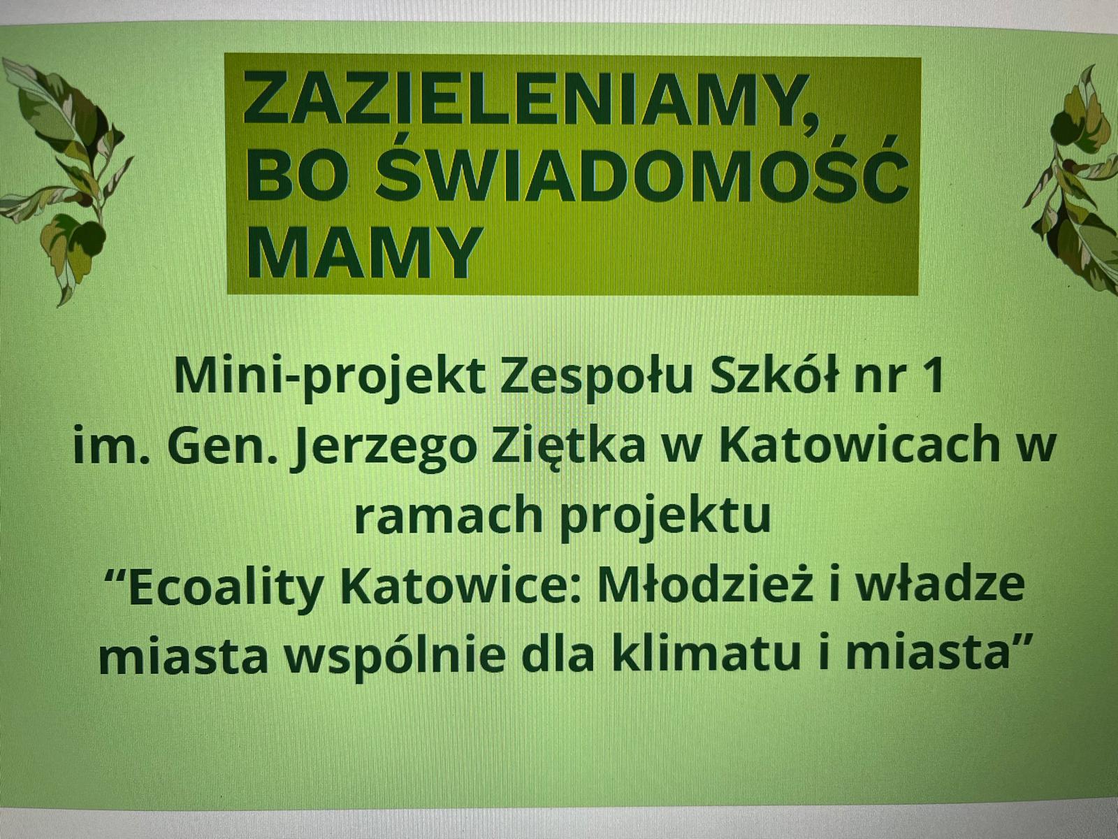 Udział w projekcie ekologicznym