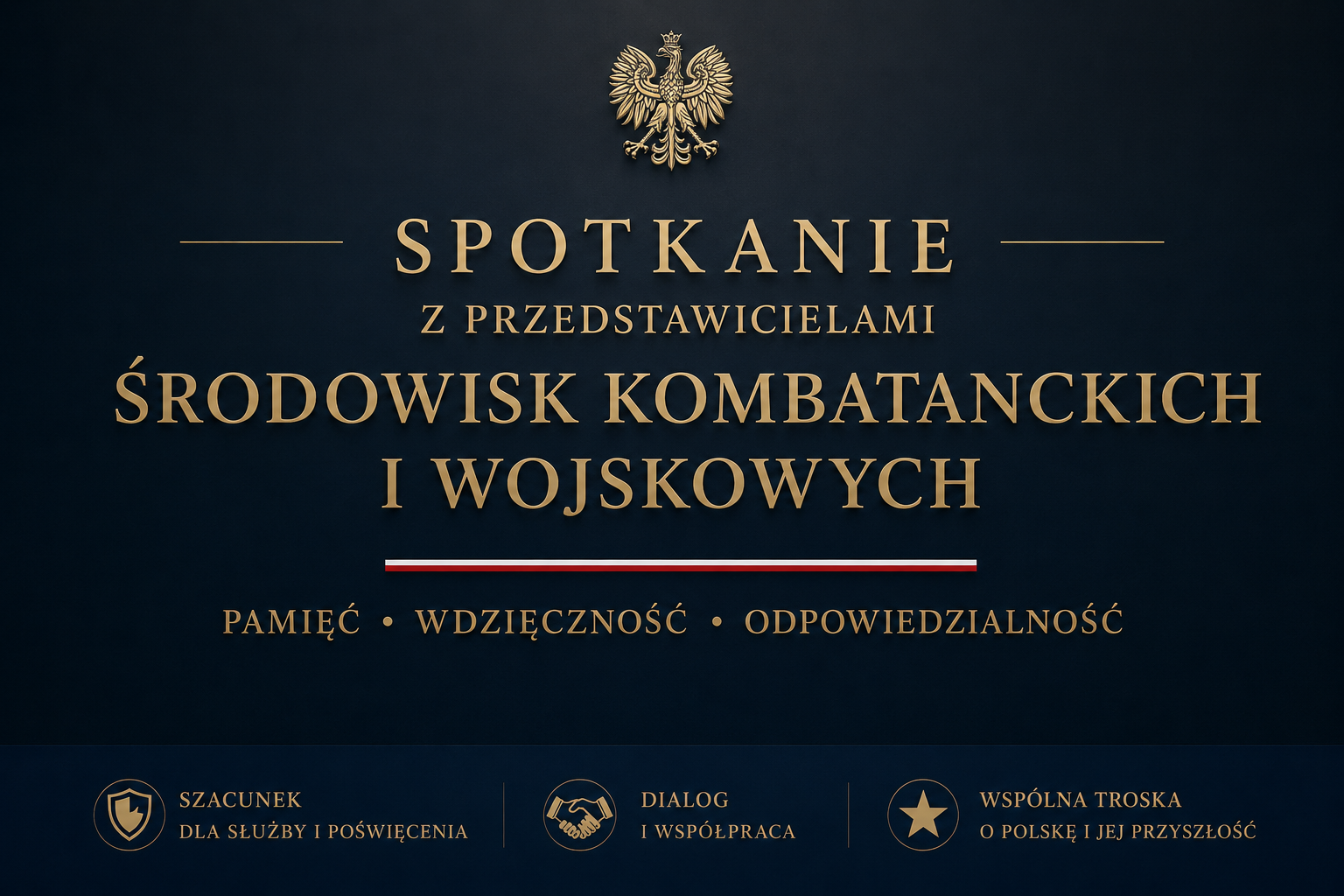 Spotkanie z przedstawicielami środowisk kombatanckich i wojskowych